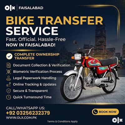 Bike Ownership Transfer Service in Faisalabad | BinAthar Motors