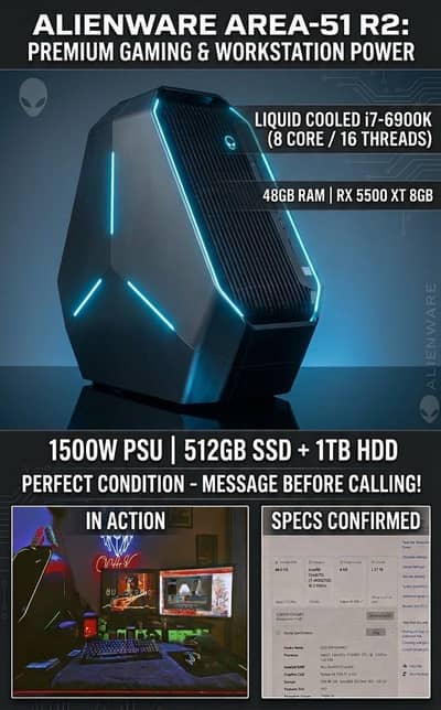 Dell Alienware Area 51 R2 48GB RAM i7 6900k