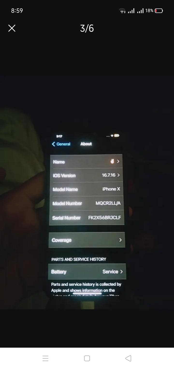 Apple iPhone X 8