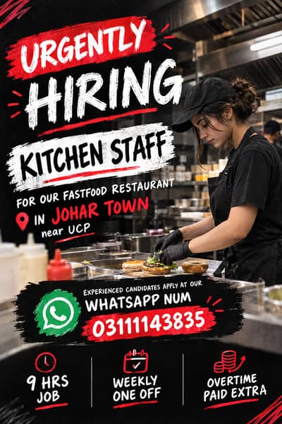 Experienced Kitchen Staff