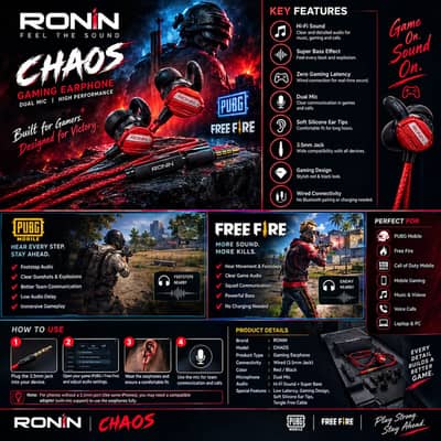 RONIN CHAOS – Gaming Earphone 