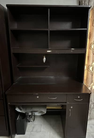 Kids Study Table with bookshelf & storage