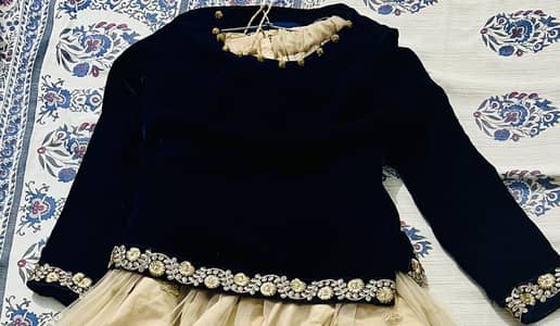Beautiful girl net and valvet lehnga