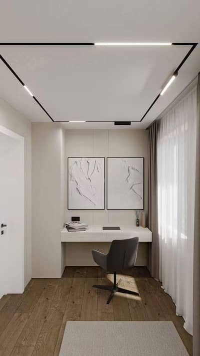 NS interior gypsum board office partition false ceiling pop