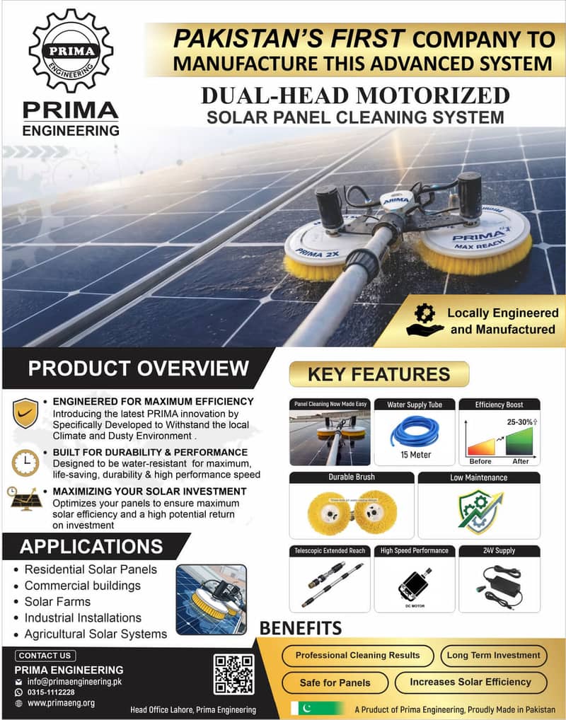 MOTORIZED SOLAR CLEANER 1