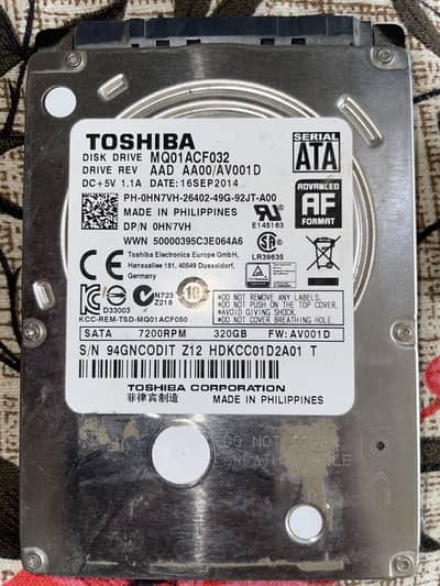 Toshiba Hard drive For sale