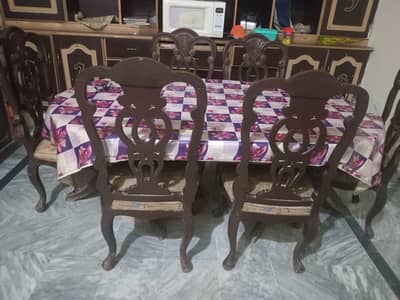 Dining table and 6 chair
