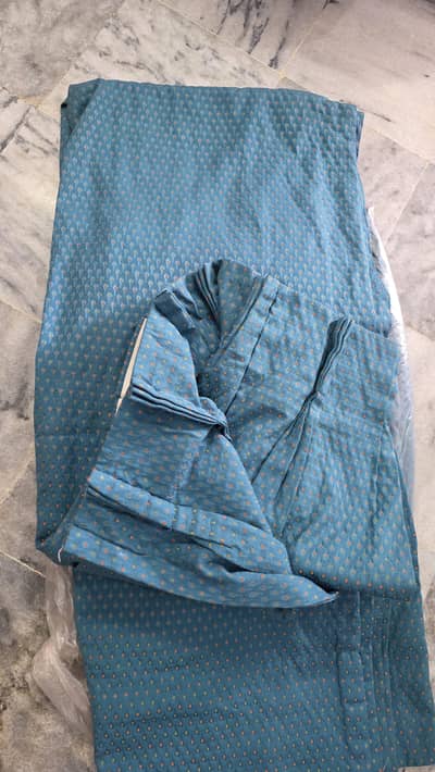 Beautiful Sea green Pair of curtains (Parda)
