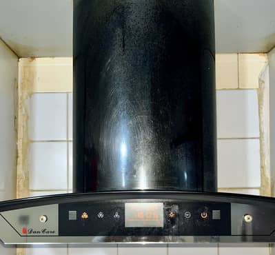 DanCare Turbo Chimney Hood Black. Condition 10/10.
