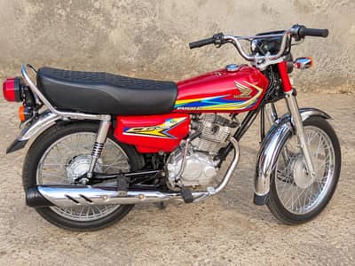 Honda CG 125 2019 Model Red | First Owner | Biometric Available