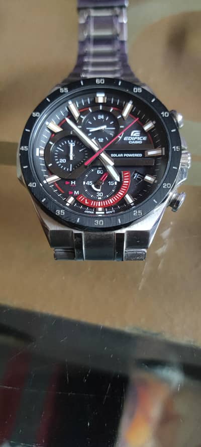CASIO EDIFICE SOLAR POWERED unused like new