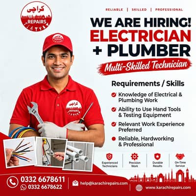 Electrician + Plumber job