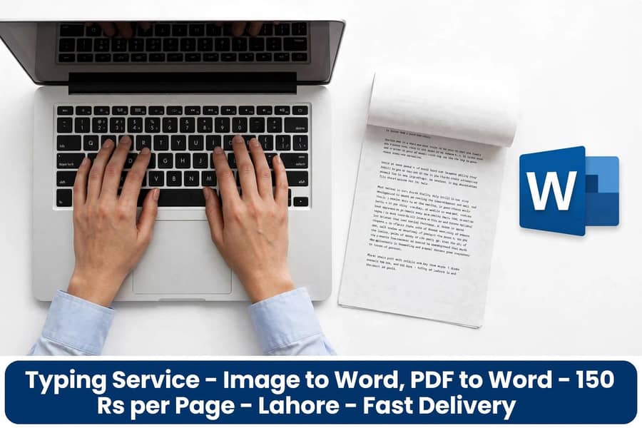 Typing work Lahore 0
