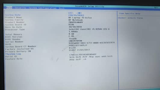 HP ProBook Ci5 8250 8th Generation