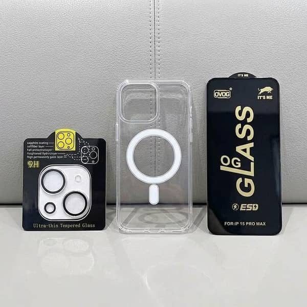 Bundle of 3: Luxury MageSafe Case with Camera Lens Protection and Wireless Charging for iPhone 11 Pro Max to 17; Desert Titanium Case for iPhone 15/16 Pro Max