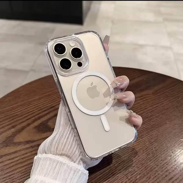 New Luxury Magesafe Case with Camera Lens Protection and Wireless Charging for iPhone 12–18 Pro Max Desert Titanium Case