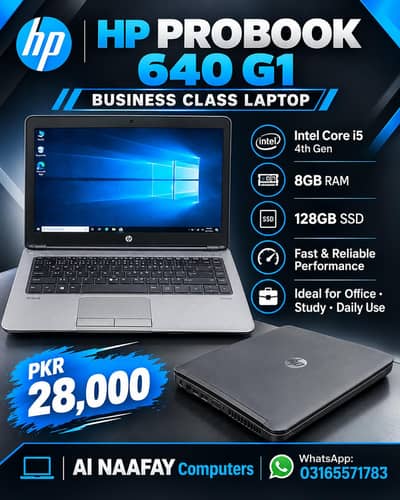 hp ProBook 640 g1 core i5 4th gen