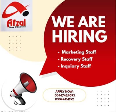 Markeeting Officer, Inquiry officer,Recovery Officer