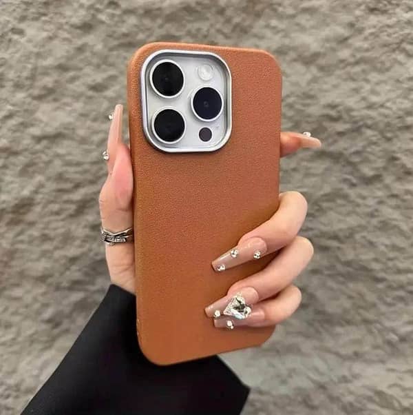 Luxury Leather Case with Camera Lens Protection