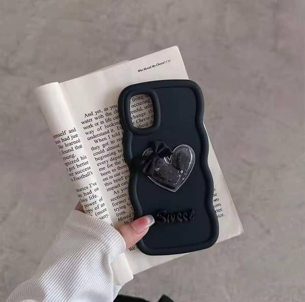 New Luxury Soft Silicone Case for iPhone 11-17 Pro Max and More – Pink Glittery Protective Cover