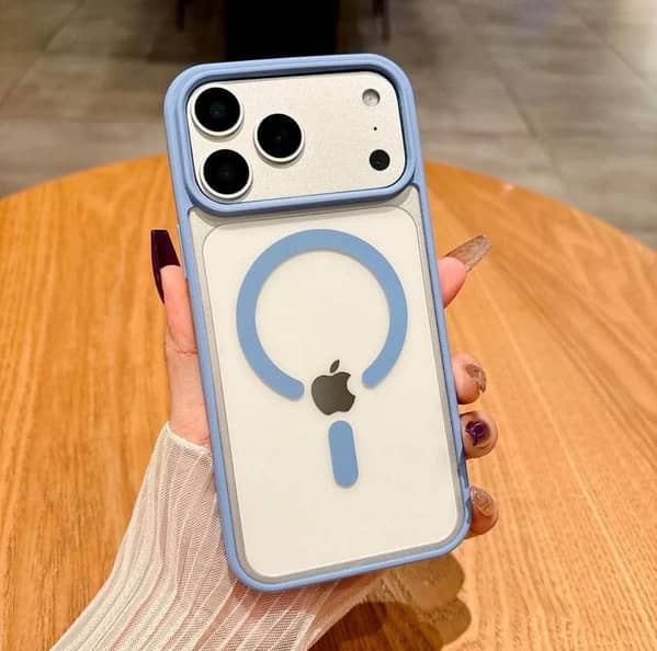 New Luxury MageSafe Case with Camera Lens Protection and Wireless Charging for iPhone 11 to 18 Pro Max (Desert Titanium) – Slim Soft Silicone Case