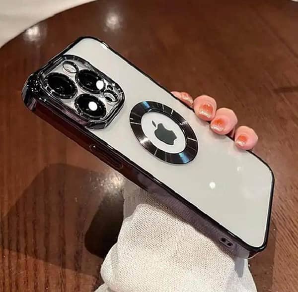 New Luxury Transparent Colourful Side Border Case with Camera Lens Protection for iPhone 11 to 14 Pro Max and Xr/Xs/X/8-7 Plus