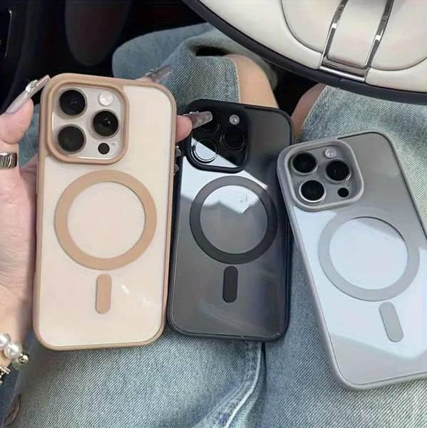 Desert Titanium Case for iPhone 11 Pro Max to 17 Pro Max with Camera Lens Protection and Wireless Charging