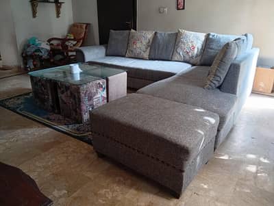 Sofa Set / L shaper  Sofa Set / With Center Table  For Sale
