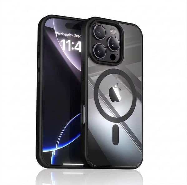 Desert Titanium Case with Camera Lens Protection and Wireless Charging for iPhone 11 to 17 Pro Max – Slim Soft Silicone