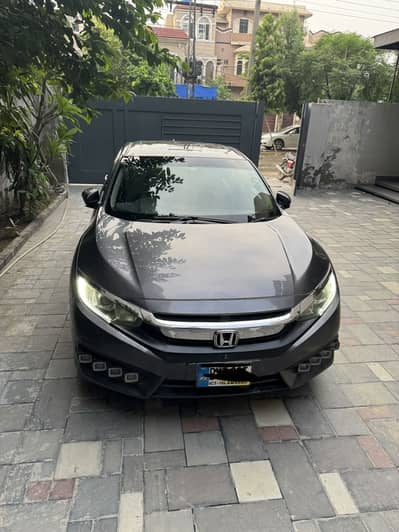 Honda civic with driver