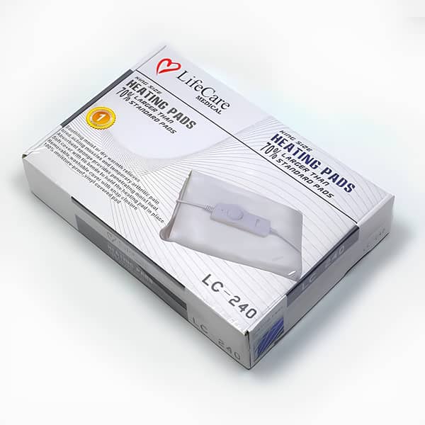 LifeCare LC-240 Electric Heating Pad – Medical Heat Pad for Pain Relief & Muscle Relaxation