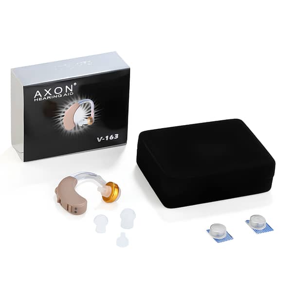 Original AXON V-163 BTE Hearing Aid | Behind-The-Ear Sound Amplifier & Clear Voice Ear Machine
