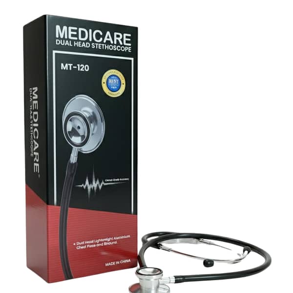 Original Medicare MT-120 Dual Head Stethoscope | Clinical-Grade Lightweight Aluminum Medical Stethoscope