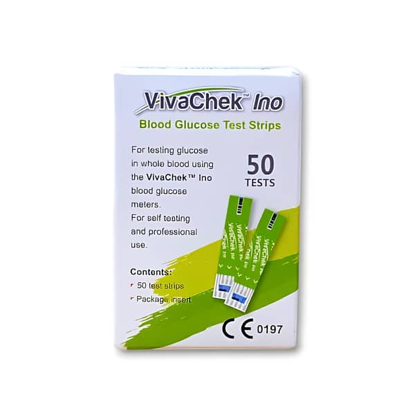VivaChek Ino Blood Glucose Test Strips 50 Pack | Original Sealed Refill Strips