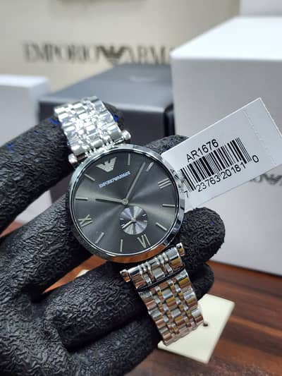 Armani Men’s Stainless Steel Origina New Quartz Watch