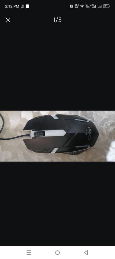 RGB light wide mouse for gaming 3200 DPI