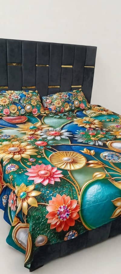 3D Jewel Diamond Bedsheets For Sale . King Size Double Bed. New Stock