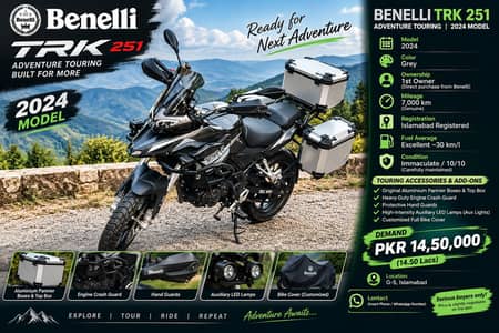 Benelli TRK 251 Midel 2024 - Adventure bike - Total Genuine