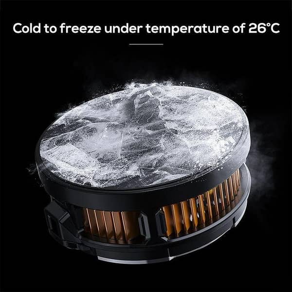 MEMO CX07 Mobile Cooling Fan Magnetic Semiconductor Phone Radiator Cooler for Gaming Fast Cooling Fan with RGB Light Performance Heat Sink for Android Pubg Free Fire Streamers