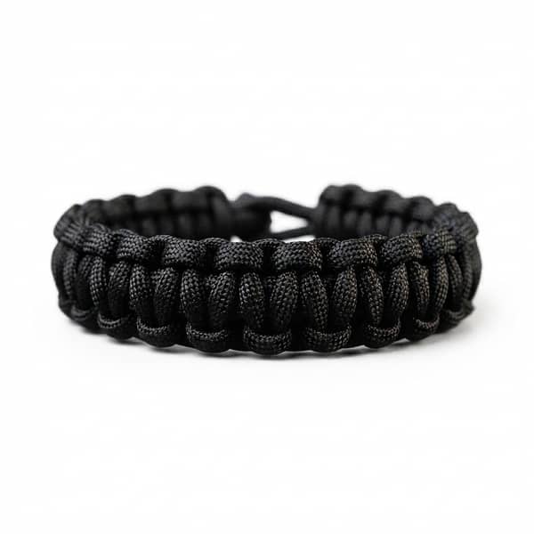 Stylish Outdoor Paracord Bracelet for Men — Braided Wristband, Tactical Gear