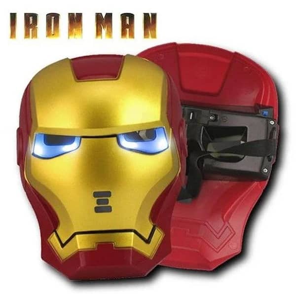 Super Hero Iron Man Toy Mask with LED Lights for Kids Party Mask