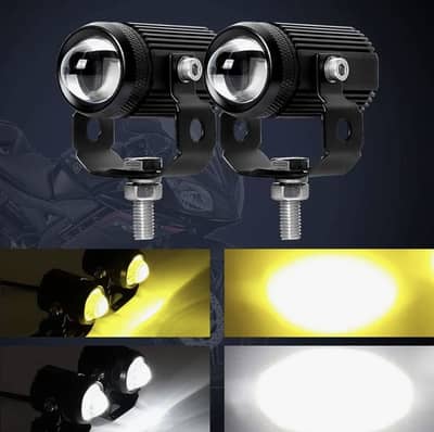 Mini Projector light 2pcs white/yellow