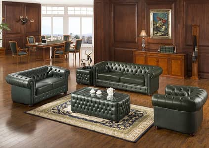 Modern Sofa Set | 3 Seater Sofa + 2 Single Seater Chairs | Living Roo