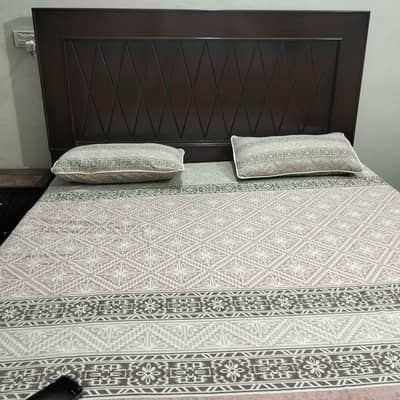 brown colour bed