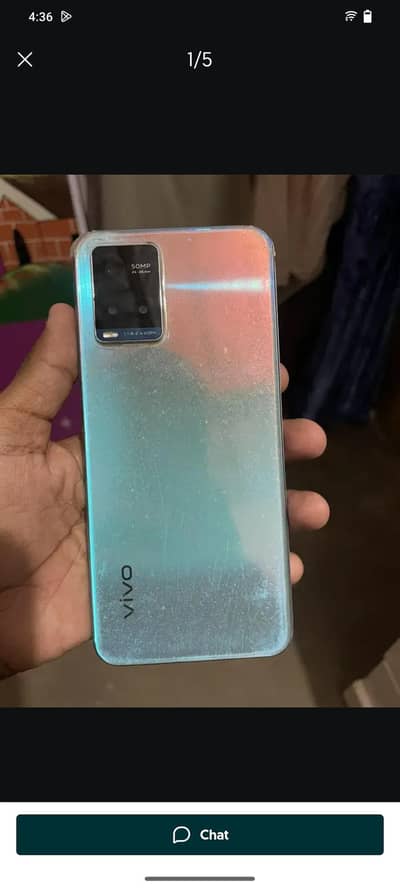 Vivo Y33s 8+4 128 with box all ok pack set hai check discraption