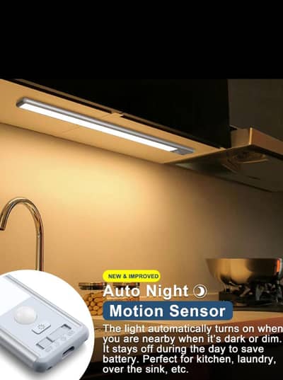 Rechargeable Motion Sensor LED Light – Automatic Night Light