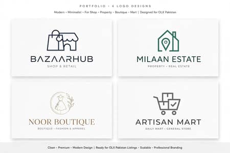 Professional Logo, Visiting Card, FB Page Design - 500 Rs - Okara