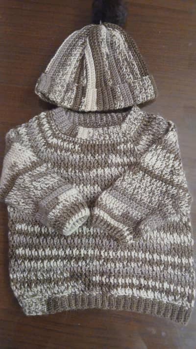 Turkish handmade baby sweater for slae