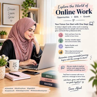 online work available for male and female