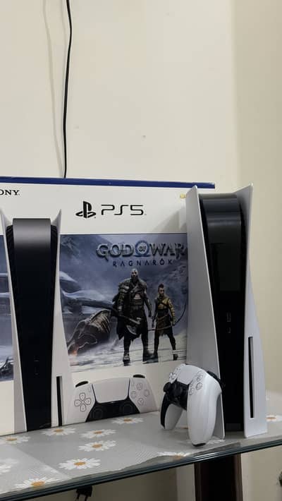 Ps5 fat disk with box (God of war edition ) for sell